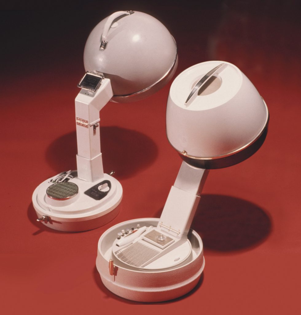 Hard Bonnet Tabletop Hair Dryer by Charles Harrison