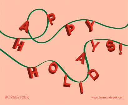 Form&Seek's 2018 Christmas card