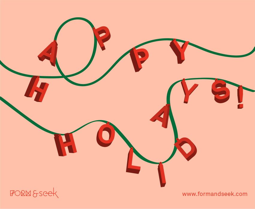Form&Seek's 2018 Christmas card