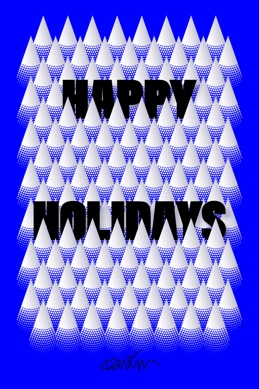 Karim Rashid's 2018 Christmas card