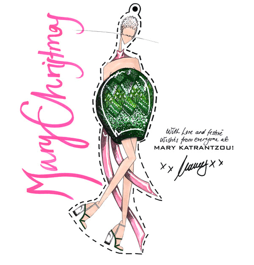 Mary Katrantzou's 2018 Christmas card