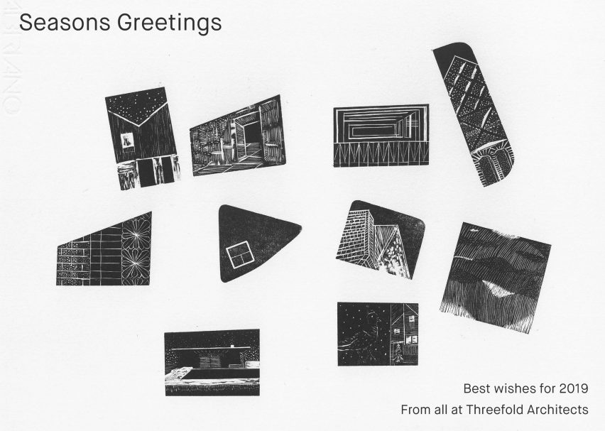 Threefold Architects' 2018 Christmas card