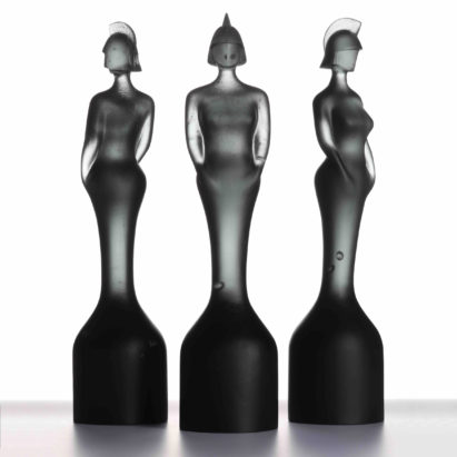 David Adjaye designs solid glass trophy for Brit Awards 2019