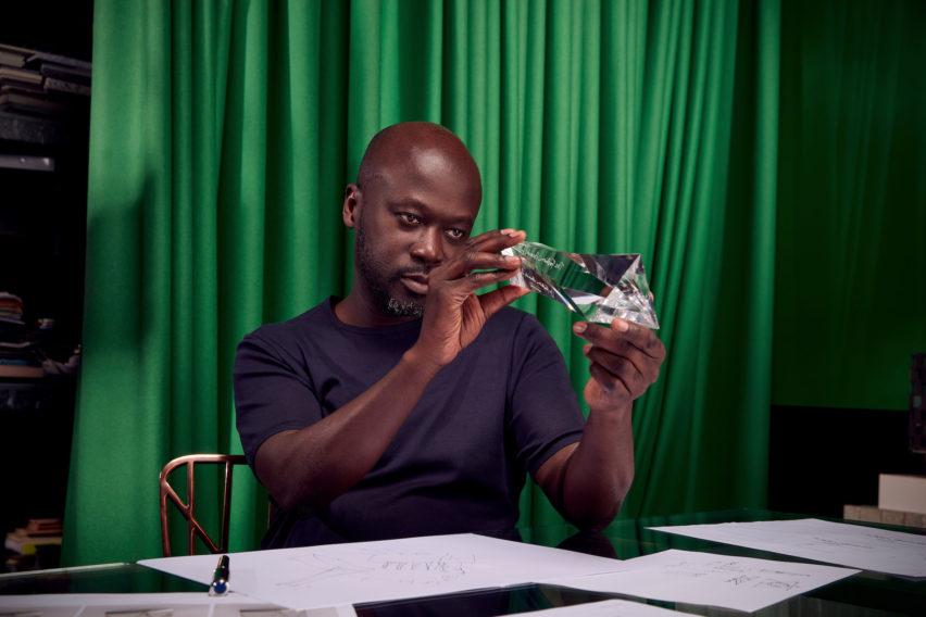 David Adjaye fashion award trophy