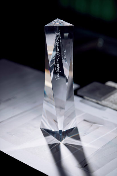 David Adjaye fashion award trophy
