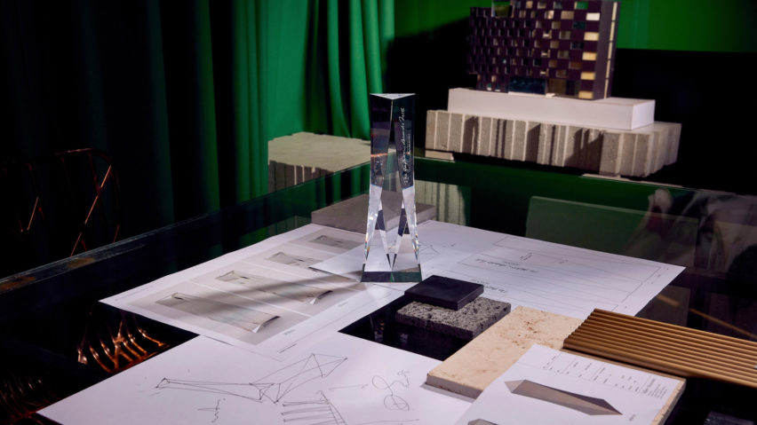 David Adjaye fashion award trophy