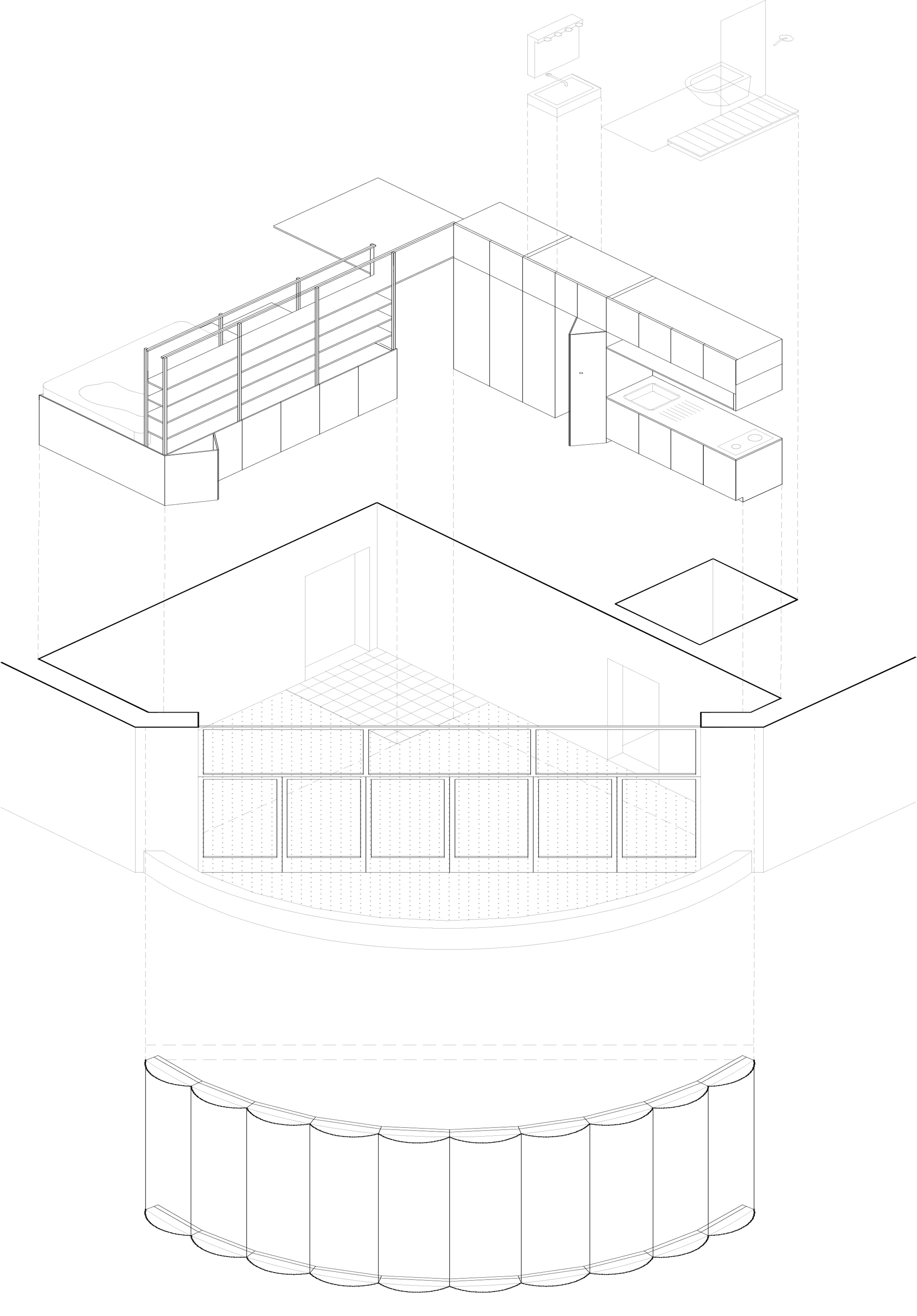 Tiny El Camarin apartment by IR Arquitectura