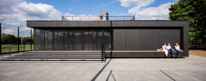 Eton college sports pavilion by Lewandowski Architects