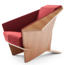 Taliesin chair by Frank Lloyd Wright reissued by Cassina