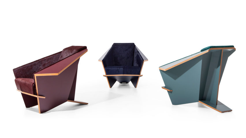 Taliesin chair by Frank Lloyd Wright reissued by Cassina