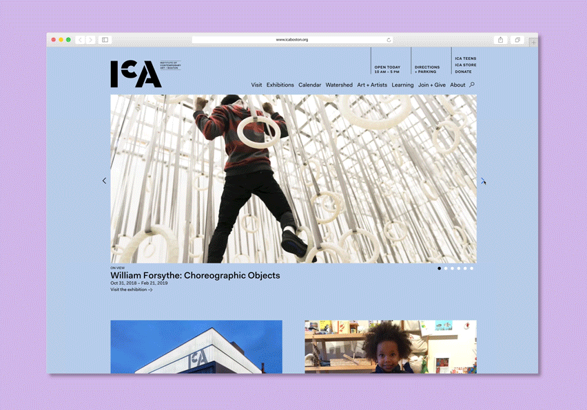 ICA Boston rebrand by Pentagram