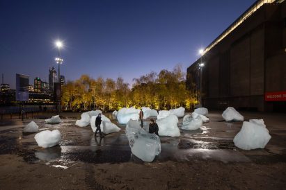 Ice Watch installation by Olafur Eliasson in London