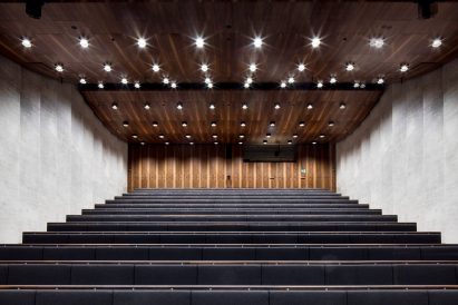 Auditorium of James Simon Galerie in Berlin by David Chipperfield Architects