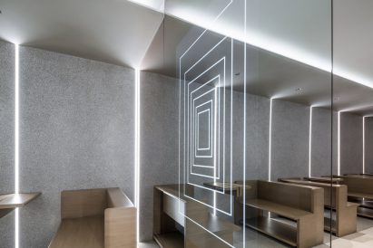 Interiors of LePur cafe by Lukstudio