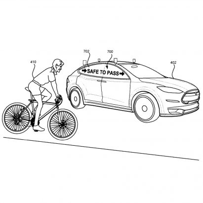 Lyft patent for notification system for self-driving cars
