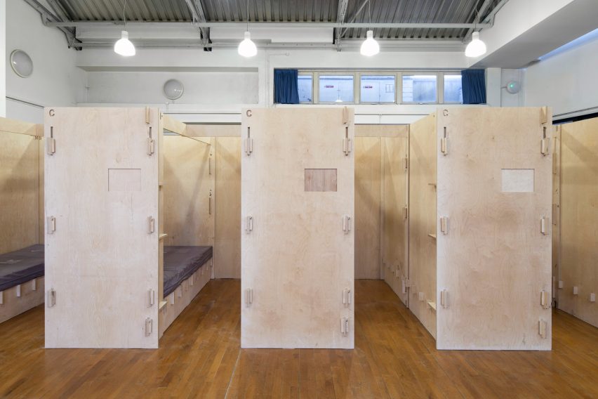 Commonweal Pods to provide beds for homeless people, London, by Reed Watts