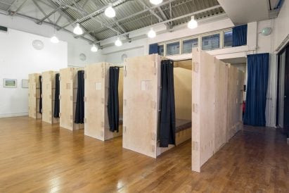 Commonweal Pods to provide beds for homeless people, London, by Reed Watts