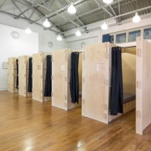Commonweal Pods to provide beds for homeless people, London, by Reed Watts