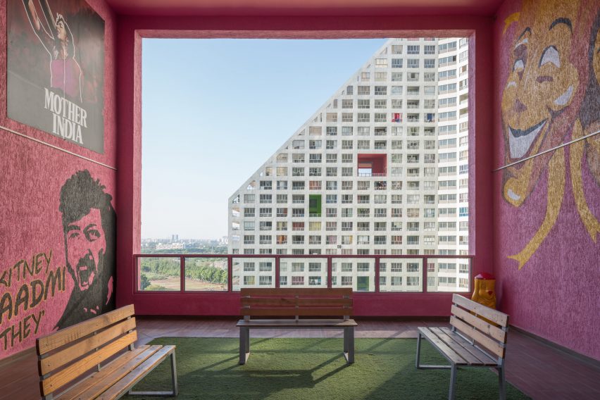 Interior photo of the Future Towers by MVRDV in Pune, India