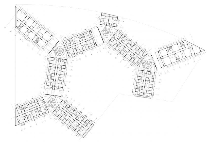 Ground floor plan of the Future Towers by MVRDV in Pune, India