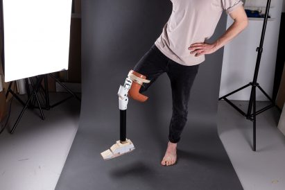 Circleg recycled plastic prosthetic leg