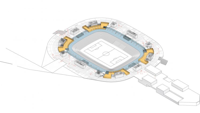 Feyenoord Stadium in Rotterdam by OMA