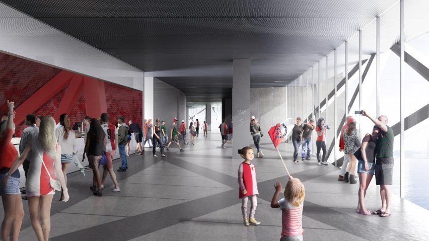 Feyenoord Stadium in Rotterdam by OMA
