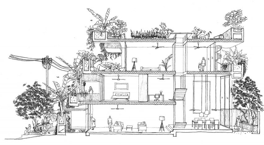 Planter Box House in Kuala Lumpur by Formzero