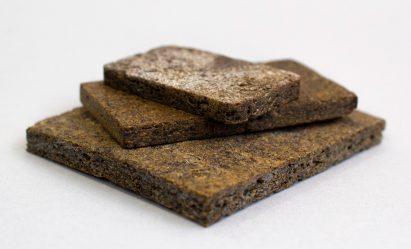 Rowan Minkley and Robert Nicoll repurpose potato peelings into wood substitute