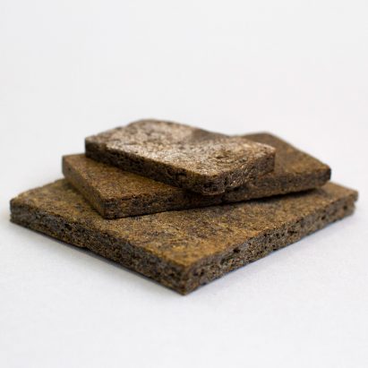 Rowan Minkley and Robert Nicoll repurpose potato peelings into wood substitute