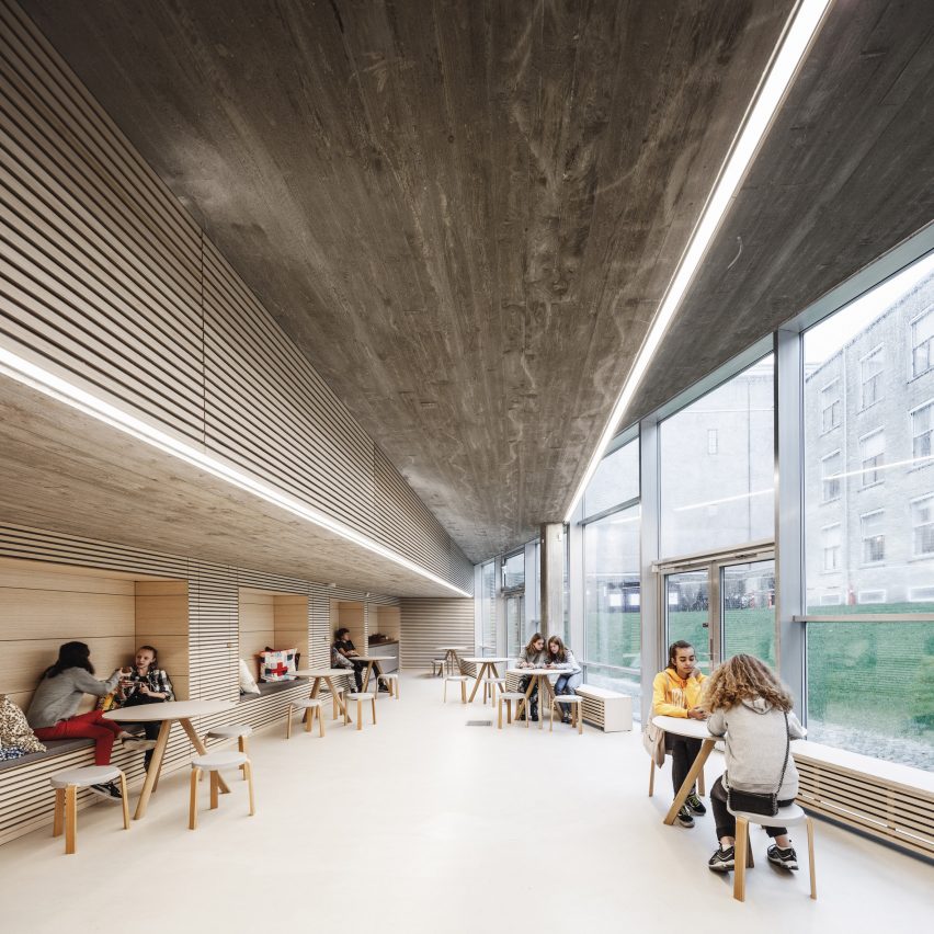 Meeting space in Red Cross Volunteer House in Copenhagen by COBE