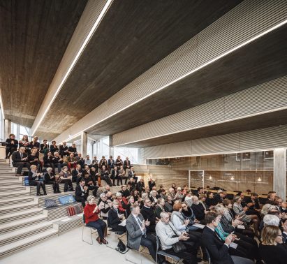 Auditorium in Red Cross Volunteer House in Copenhagen by COBE