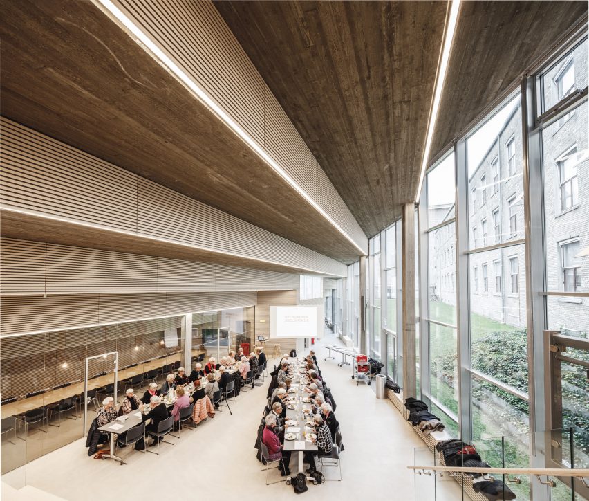 Interiors of Red Cross Volunteer House in Copenhagen by COBE