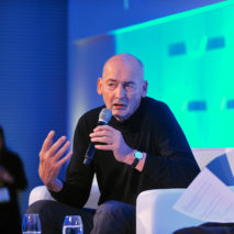 Rem Koolhaas speaking at the 2018 World Architecture Festival