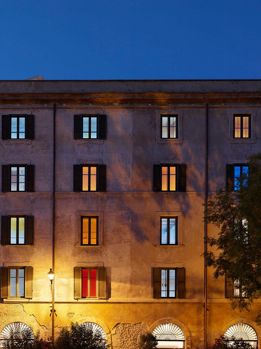 Rooms of Rome guest suites designed by Jean Nouvel
