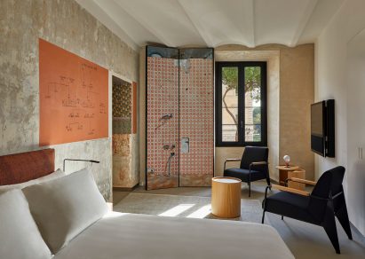 Rooms of Rome guest suites designed by Jean Nouvel