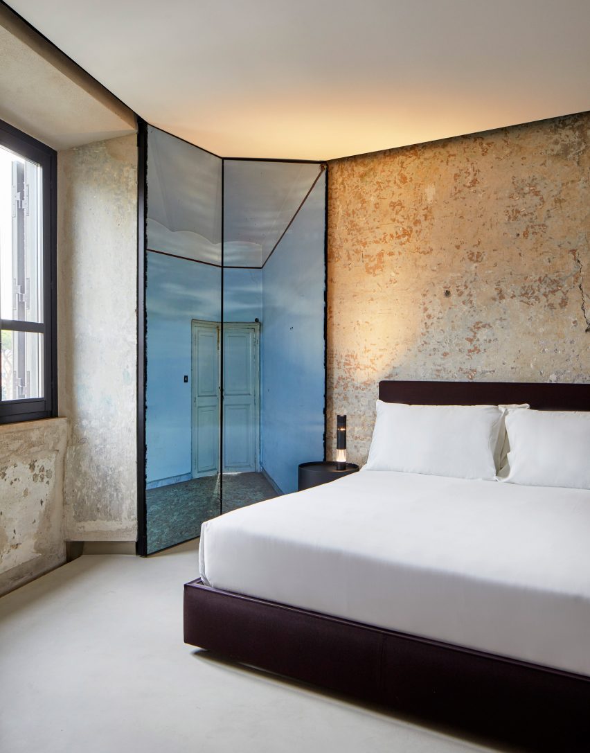 Rooms of Rome guest suites designed by Jean Nouvel