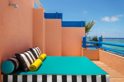 Salt of Palmar hotel, Mauritius, by Camille Walala