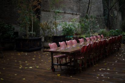 Stamba Hotel is housed in the former headquarters of a Soviet printing press in Tblisi, Georgia