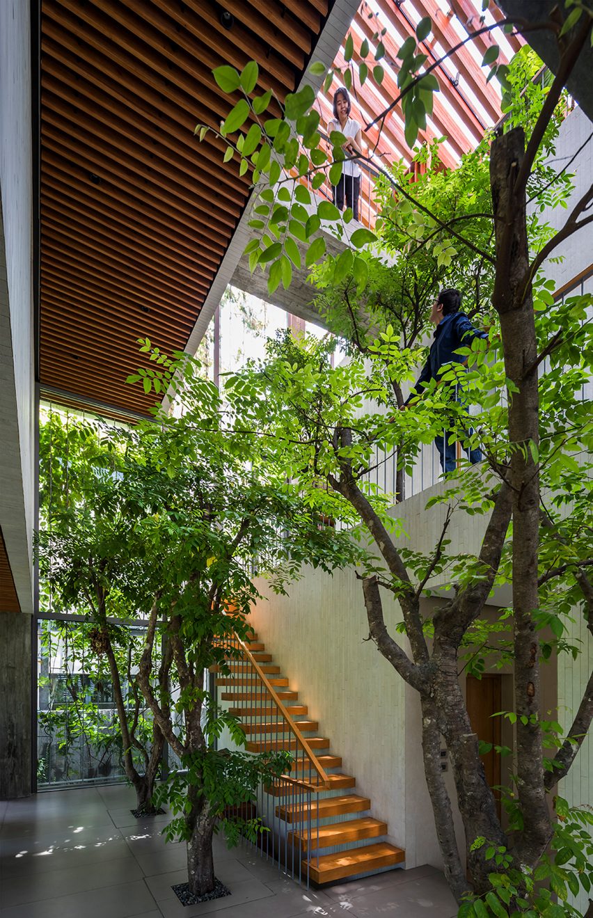 Void in Stepping Park House by Vo Trong Nghia in Ho Chi Minh City, Vietnam