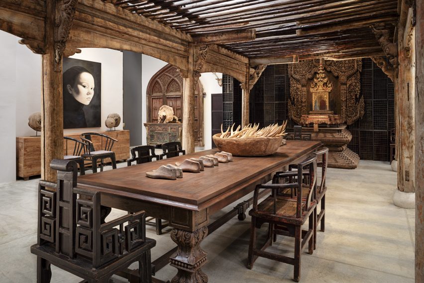 The Golden Triangle antiques store in Chiang Mai, Thailand