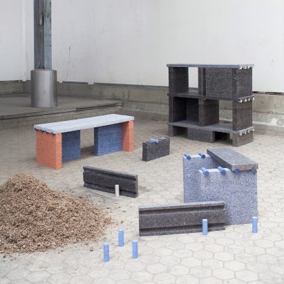 Tim Teven creates furniture from paper-recycling waste