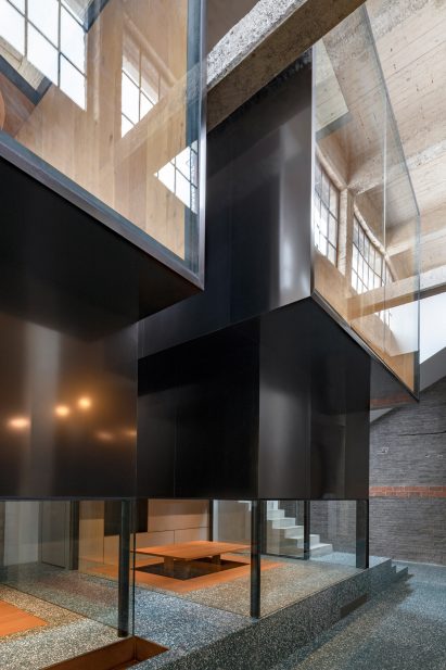 Interiors of Tingai Teahouse in Shanghai, China, designed by Linehouse
