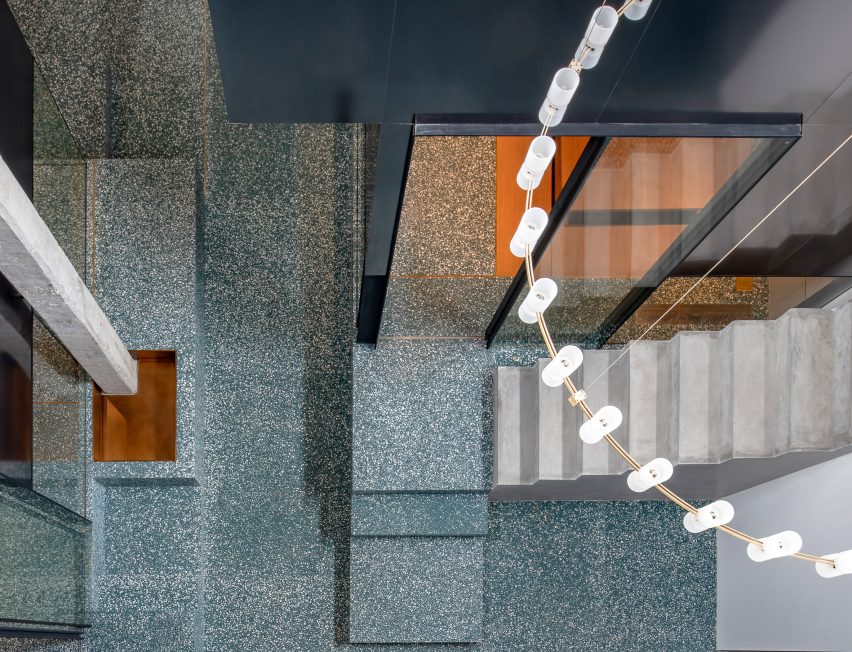 Interiors of Tingai Teahouse in Shanghai, China, designed by Linehouse