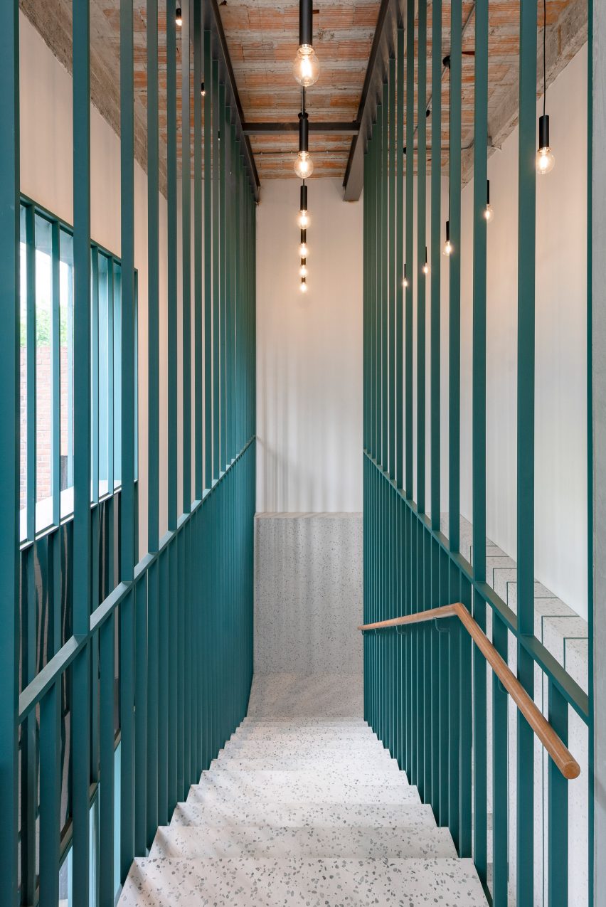 Interiors of Tingai Teahouse in Shanghai, China, designed by Linehouse