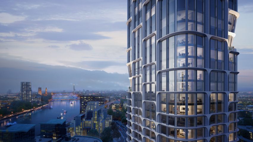 Vauxhall Cross Island by Zaha Hadid Architects