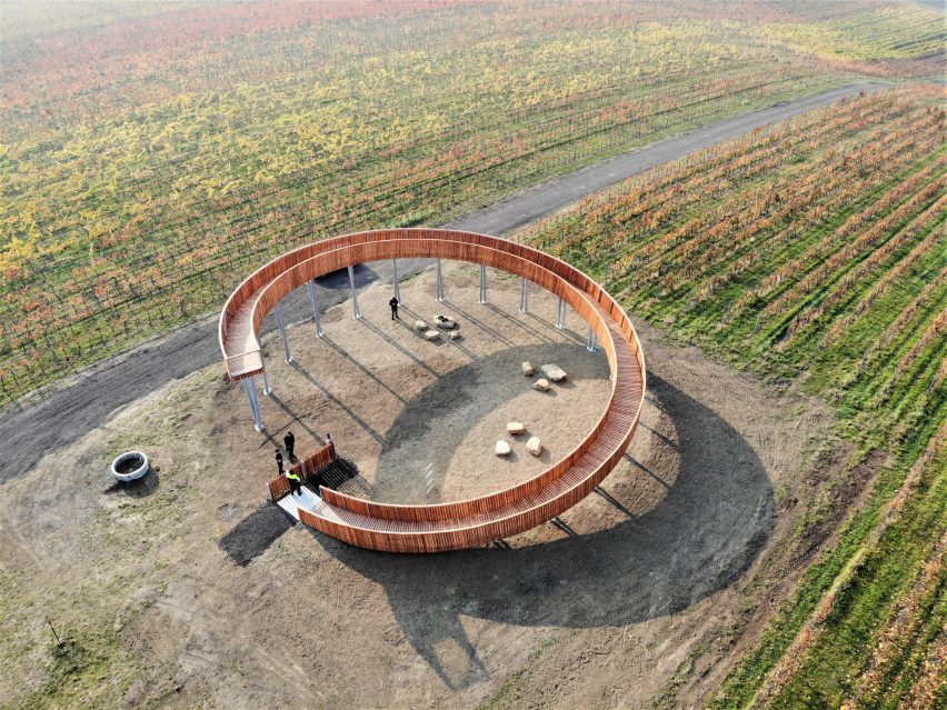 The Walk Above the Vineyards viewpoint in the Czech Republic by Keeo