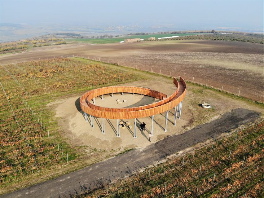 The Walk Above the Vineyards viewpoint in the Czech Republic by Keeo