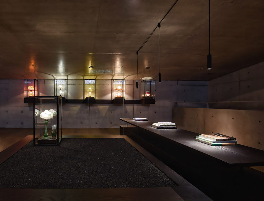 Interiors of Yumin Art Nouveau Collection exhibition designed by JAC Studios