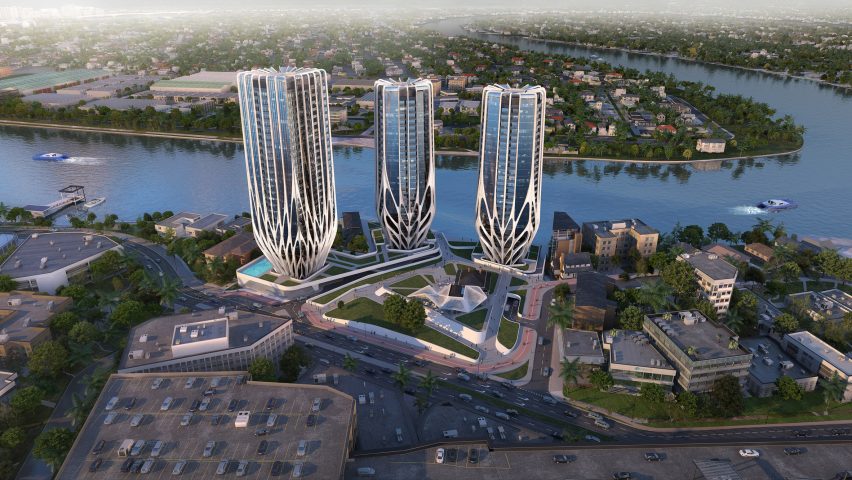 Zaha Hadid Architects' trio of Brisbane skyscrapers dropped